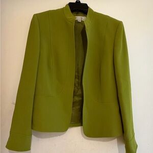 Tahari Arthur S. Levine Elegant Green Women's Professional Dressy Jacket Size 10